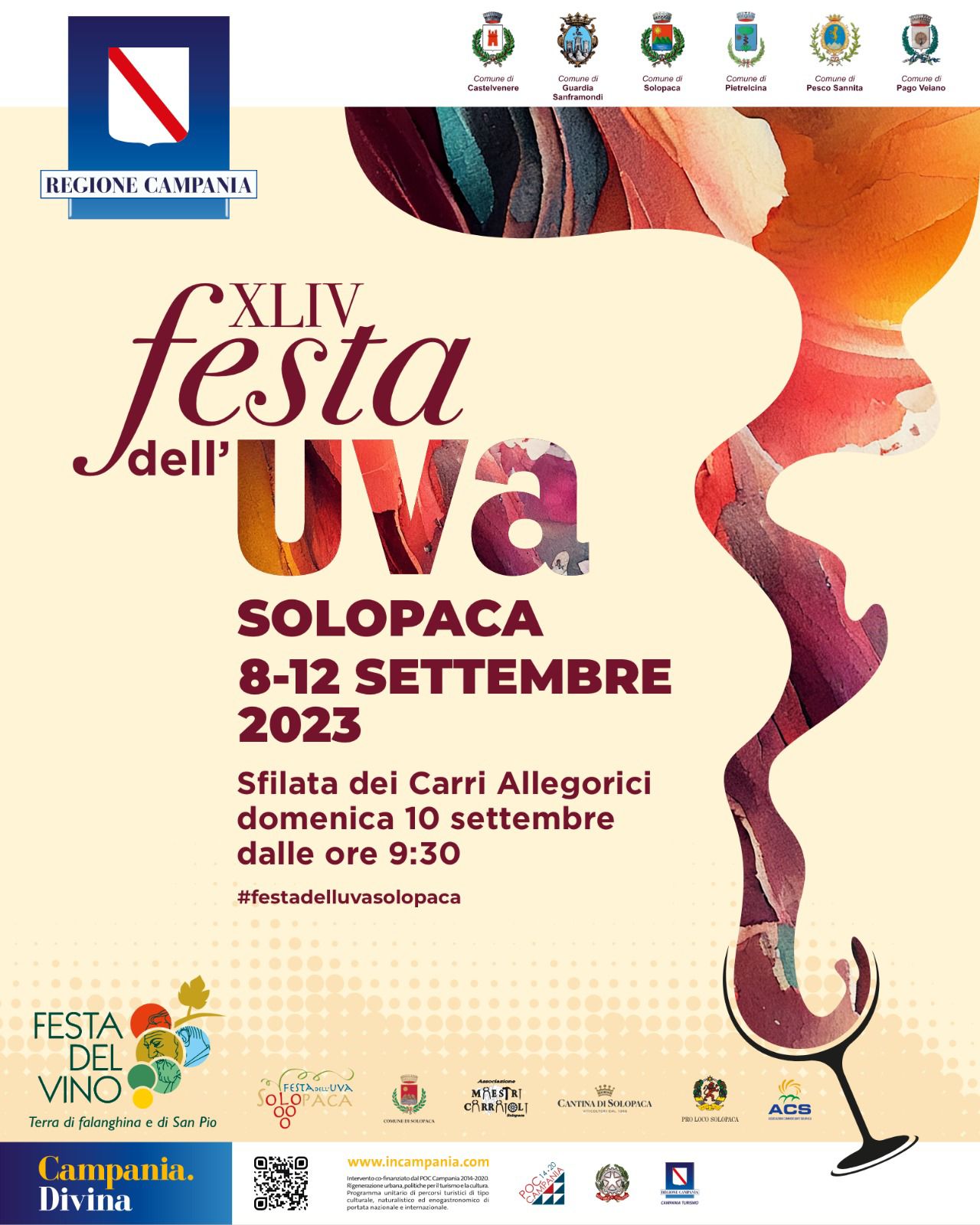 Festa dell'Uva 2023 Sfilata dei Carri Allegorici e Corteo Storico